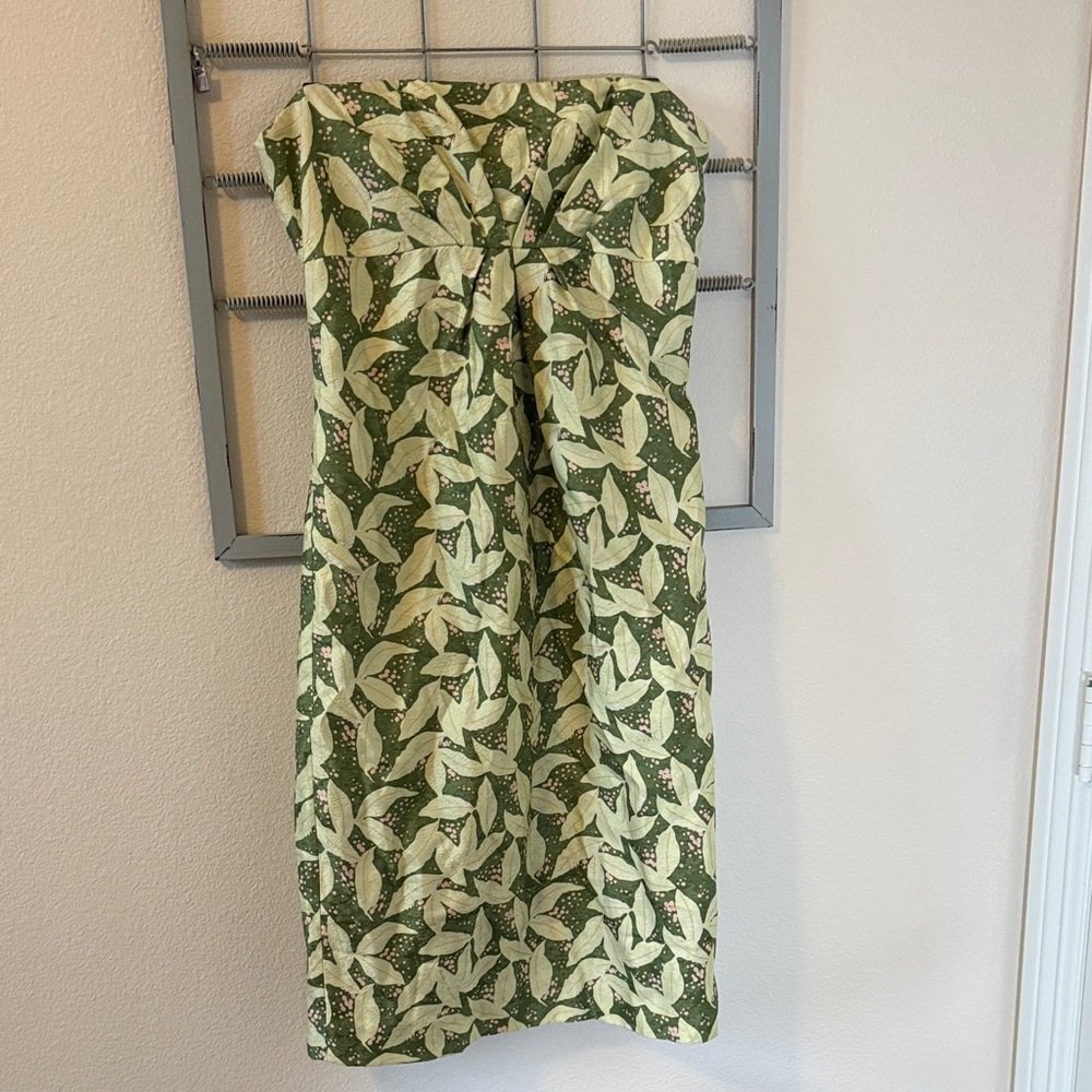 Plenty by Tracy Reese Green Strapless Dress